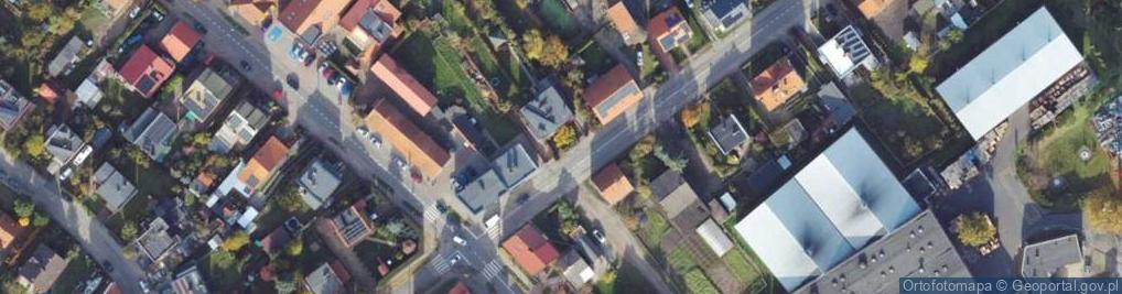 Zdjęcie satelitarne Polskiego Czerwonego Krzyża ul.
