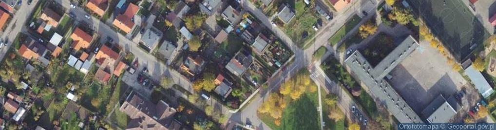 Zdjęcie satelitarne Polskiego Czerwonego Krzyża ul.