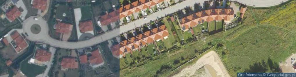 Zdjęcie satelitarne Porcelanowa ul.