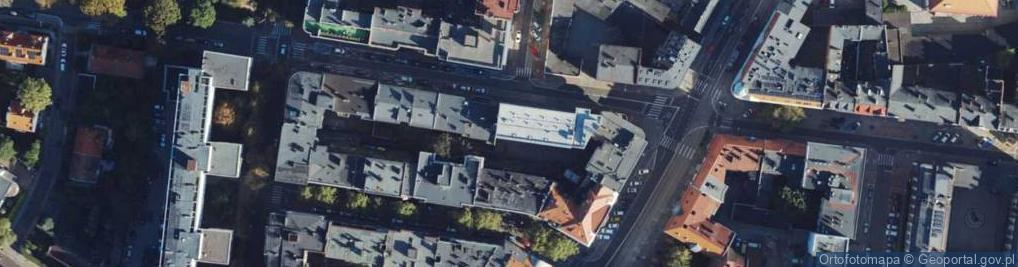Zdjęcie satelitarne Polskiego Czerwonego Krzyża ul.