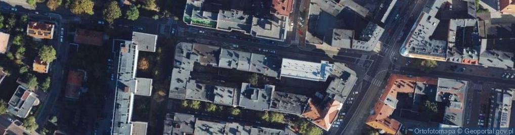 Zdjęcie satelitarne Polskiego Czerwonego Krzyża ul.