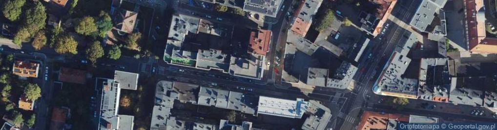 Zdjęcie satelitarne Polskiego Czerwonego Krzyża ul.