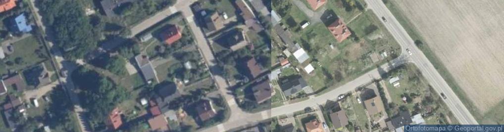 Zdjęcie satelitarne Poprzeczna ul.