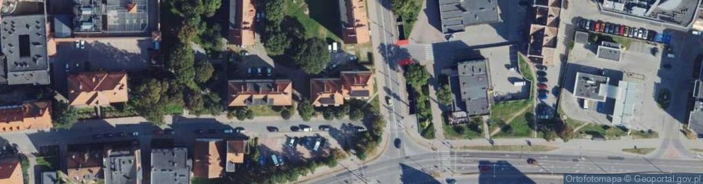 Zdjęcie satelitarne Poczty Gdańskiej ul.