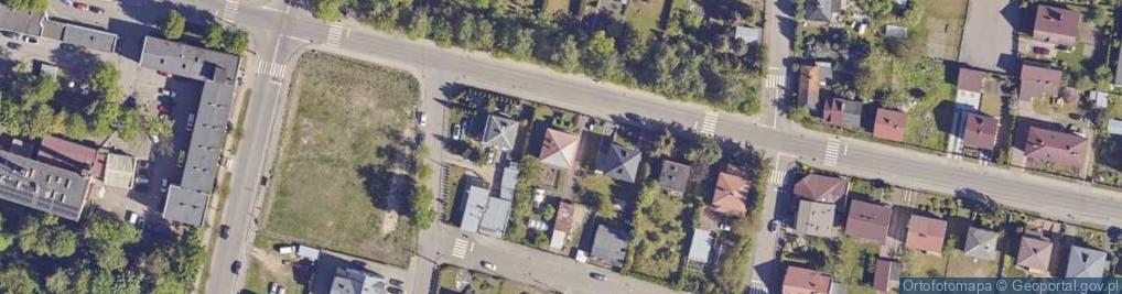 Zdjęcie satelitarne Polskiego Czerwonego Krzyża ul.