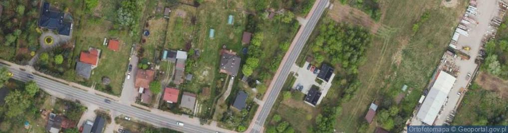 Zdjęcie satelitarne Polnych Kwiatów ul.