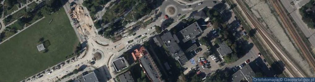 Zdjęcie satelitarne Powstańców Warszawy ul.