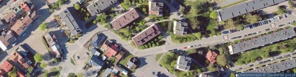 Zdjęcie satelitarne Polskiego Czerwonego Krzyża ul.