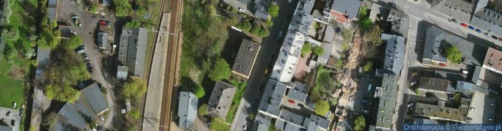 Zdjęcie satelitarne Polskiej Organizacji Wojskowej ul.