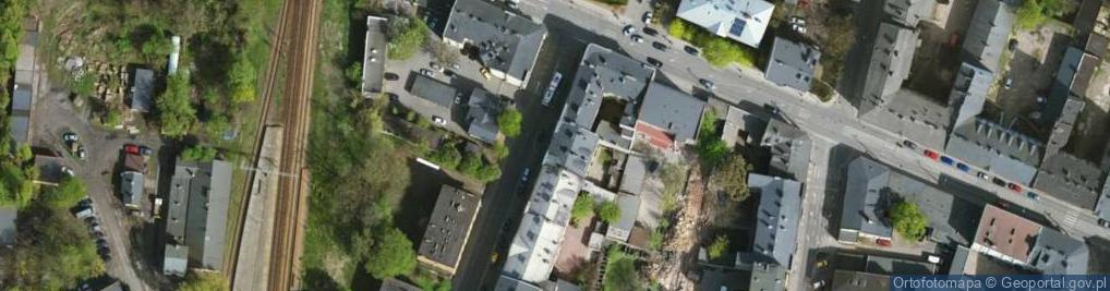 Zdjęcie satelitarne Polskiej Organizacji Wojskowej ul.