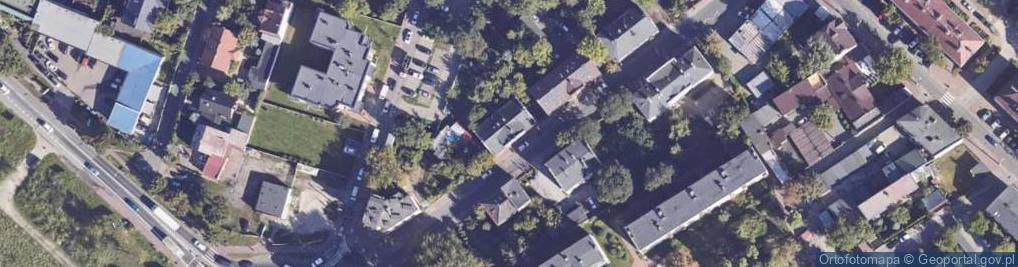 Zdjęcie satelitarne Polskiej Organizacji Wojskowej ul.
