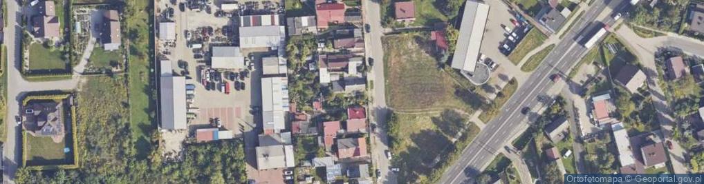 Zdjęcie satelitarne Poprzeczna ul.