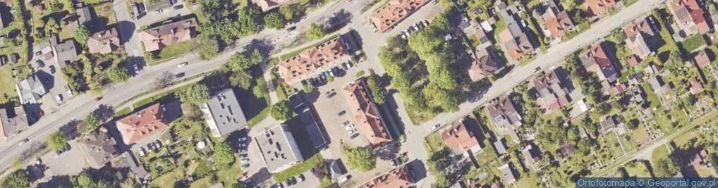 Zdjęcie satelitarne Polskiego Czerwonego Krzyża ul.