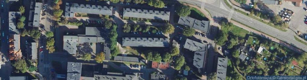 Zdjęcie satelitarne Polskiego Czerwonego Krzyża ul.