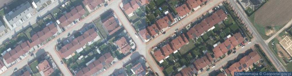 Zdjęcie satelitarne Pomarańczowa ul.