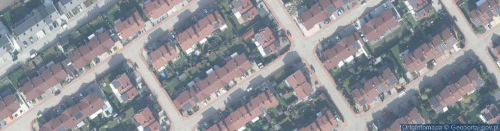 Zdjęcie satelitarne Pomarańczowa ul.