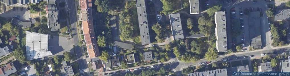 Zdjęcie satelitarne Polskiego Czerwonego Krzyża ul.