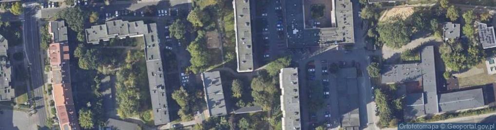 Zdjęcie satelitarne Polskiego Czerwonego Krzyża ul.