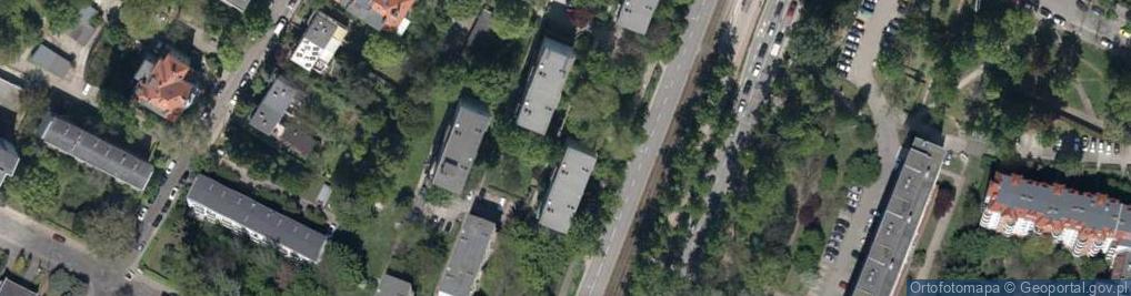 Zdjęcie satelitarne Powstańców Śląskich ul.