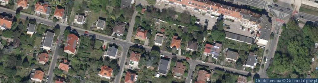Zdjęcie satelitarne Podróżnicza ul.