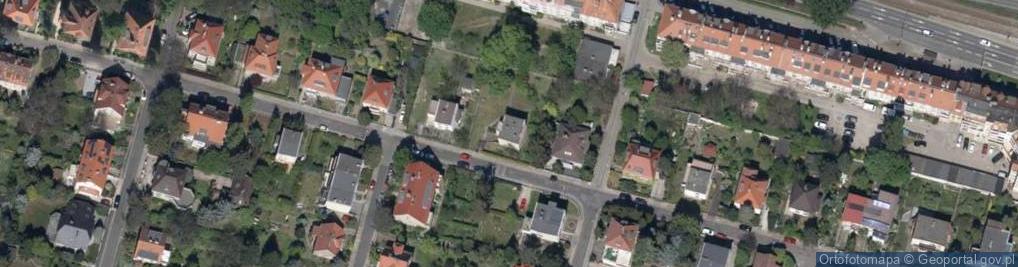 Zdjęcie satelitarne Podróżnicza ul.