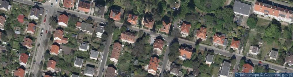 Zdjęcie satelitarne Podróżnicza ul.