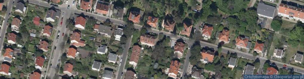 Zdjęcie satelitarne Podróżnicza ul.