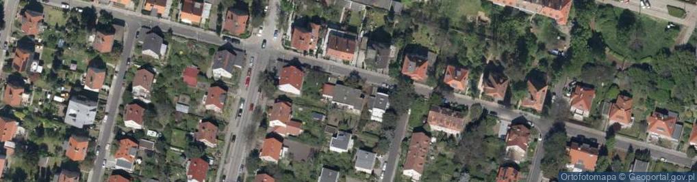 Zdjęcie satelitarne Podróżnicza ul.