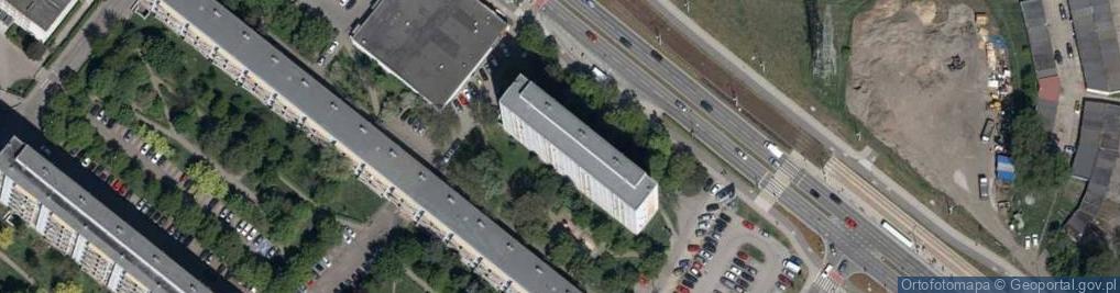 Zdjęcie satelitarne Popowicka ul.