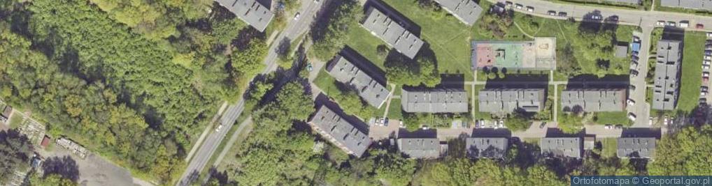 Zdjęcie satelitarne Polskiego Czerwonego Krzyża ul.
