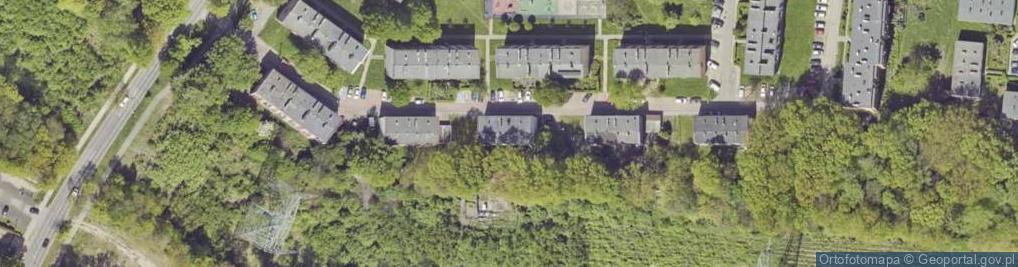 Zdjęcie satelitarne Polskiego Czerwonego Krzyża ul.