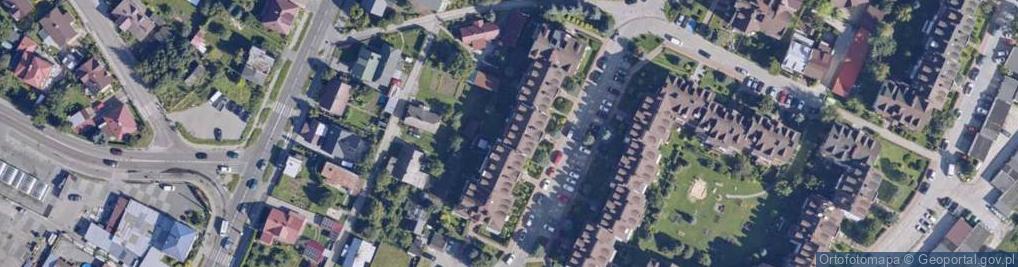 Zdjęcie satelitarne Poprzeczna ul.