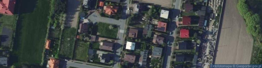 Zdjęcie satelitarne Projektowana ul.