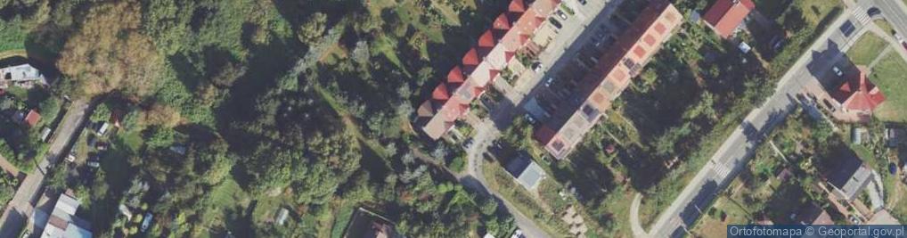 Zdjęcie satelitarne Przestrzenna ul.