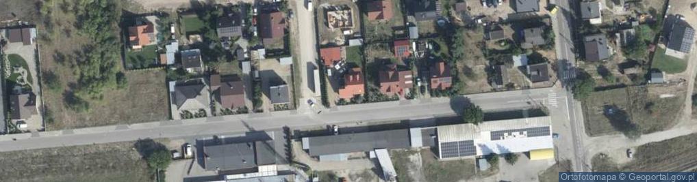 Zdjęcie satelitarne Projektowana ul.