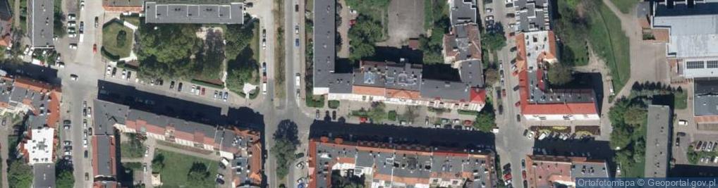 Zdjęcie satelitarne Przestrzenna ul.