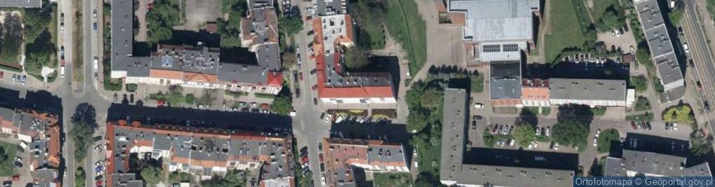 Zdjęcie satelitarne Przestrzenna ul.