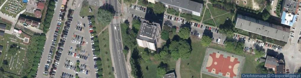 Zdjęcie satelitarne Przestrzenna ul.