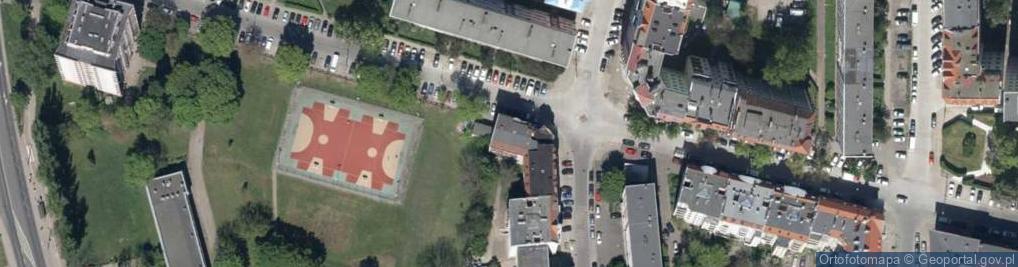 Zdjęcie satelitarne Przestrzenna ul.