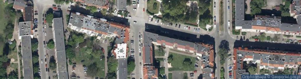Zdjęcie satelitarne Przestrzenna ul.