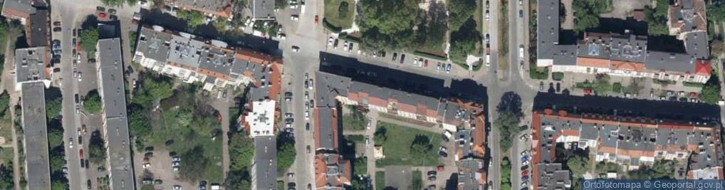Zdjęcie satelitarne Przestrzenna ul.
