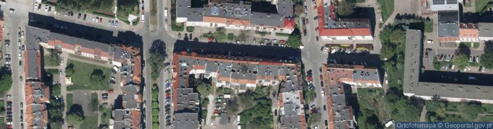 Zdjęcie satelitarne Przestrzenna ul.