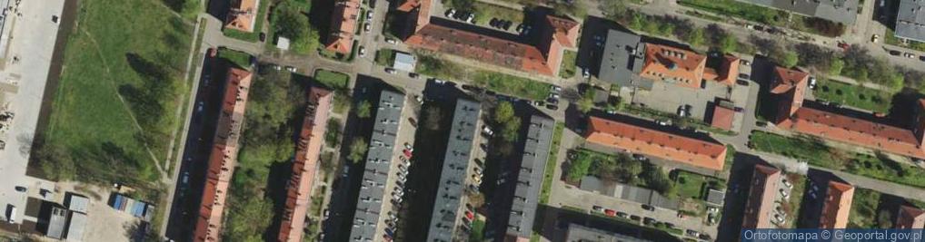 Zdjęcie satelitarne Rajska ul.