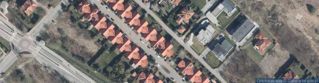 Zdjęcie satelitarne Rajskiej Jabłoni ul.