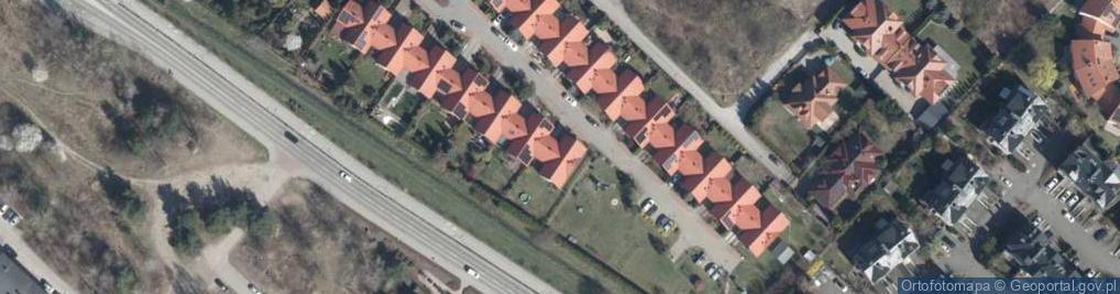 Zdjęcie satelitarne Rajskiej Jabłoni ul.