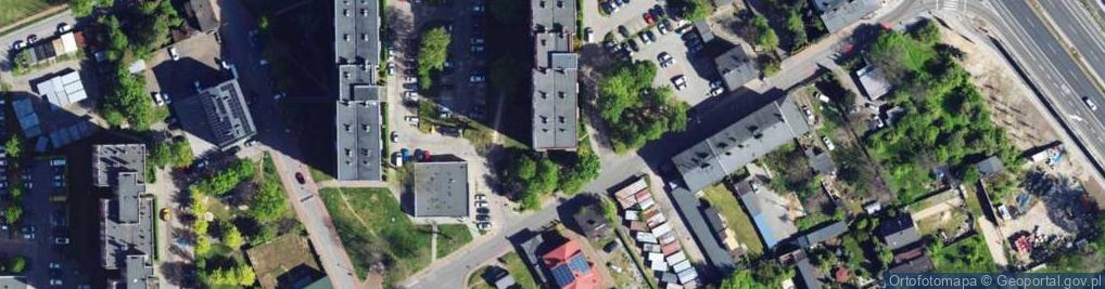 Zdjęcie satelitarne Równoległa ul.