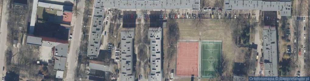 Zdjęcie satelitarne Romskich Ofiar Getta Łódzkiego ul.