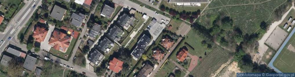 Zdjęcie satelitarne Roślinna ul.