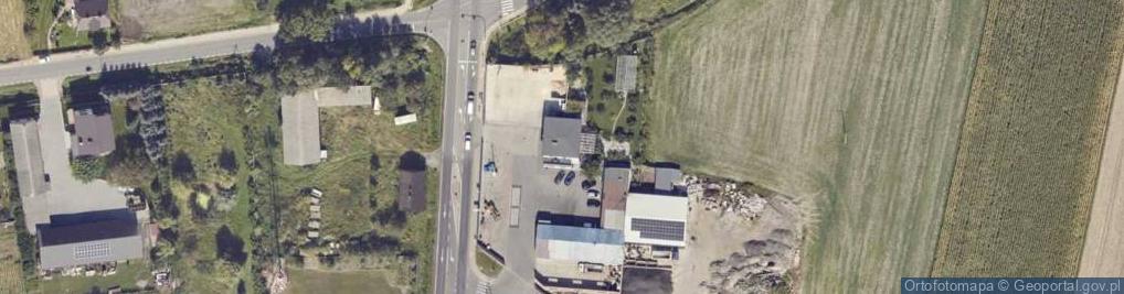 Zdjęcie satelitarne Russów ul.