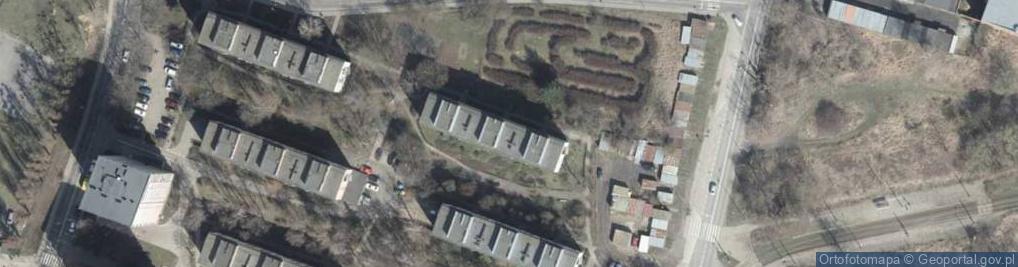 Zdjęcie satelitarne Rugiańska ul.